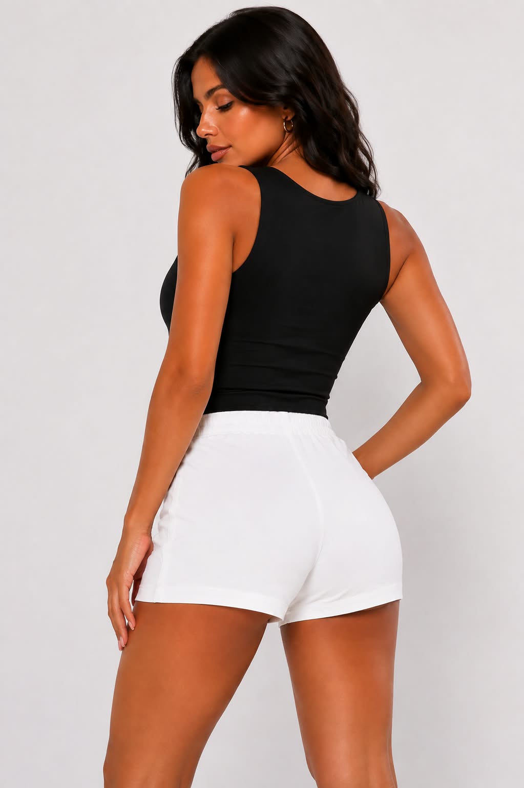 Lia White Cargo Skort