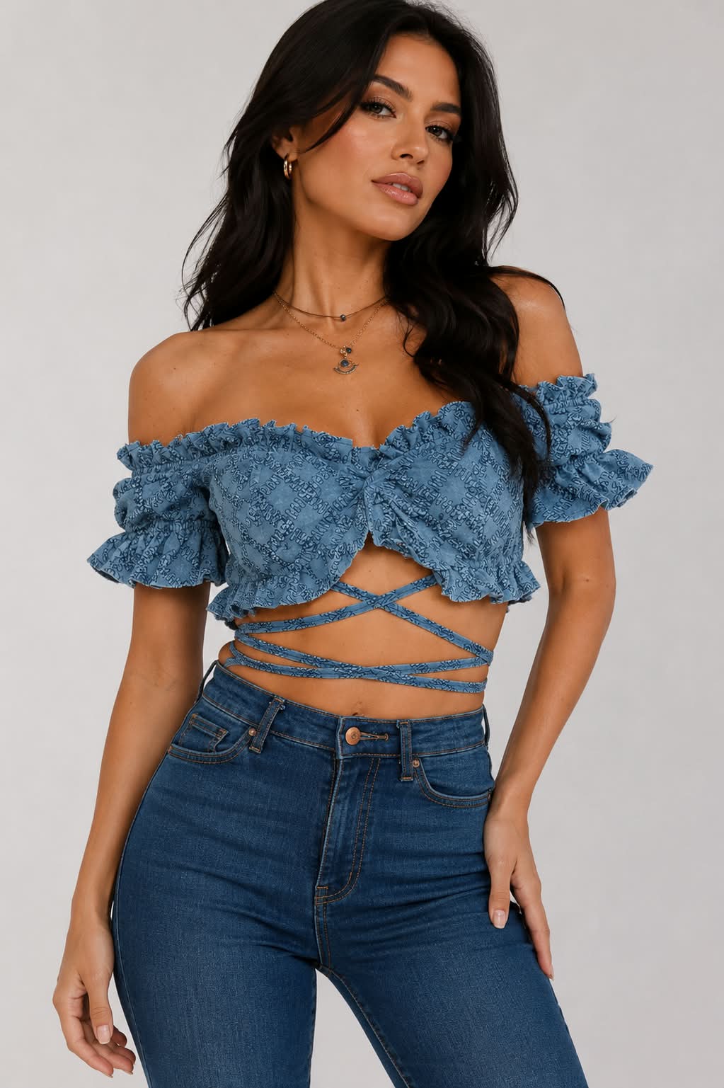Santorini Wrap Crop Top